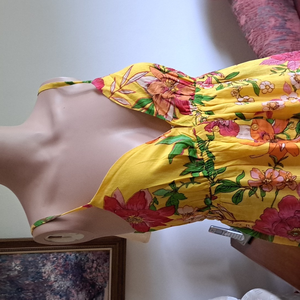 🗽Band Of The Free Lined Boho Dress XS-S - Picture 2 of 7
